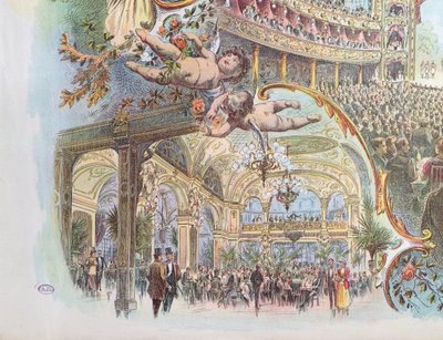 Vues intérieures du Somossy Orfeum à Budapest, fin du XIXe siècle - Hungarian School