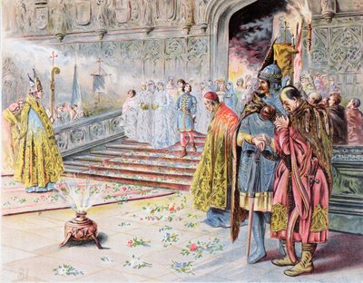 Mariage de Matthias I (1440-90) Corvinus et Béatrice d