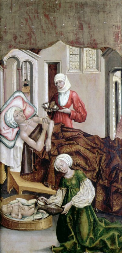 La Naissance de Saint Jean-Baptiste, Kisszeben, 1490 - Hungarian School