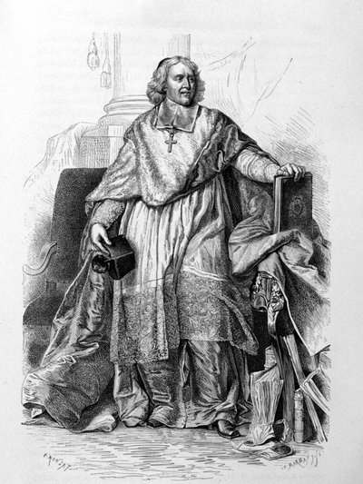 Portrait gravé de Jacques-Bénigne Bossuet, évêque de Meaux d