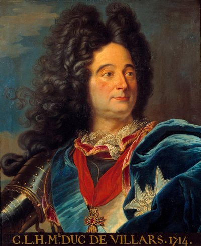 Portrait de Louis Claude Hector Duc de Villars - Hyacinthe (after) Rigaud