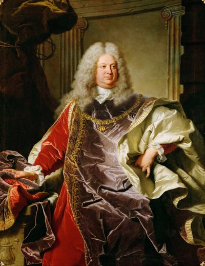 Baroque : Portrait de Philippe Louis, comte de Sinzendorf Neubourg - Hyacinthe Francois Rigaud
