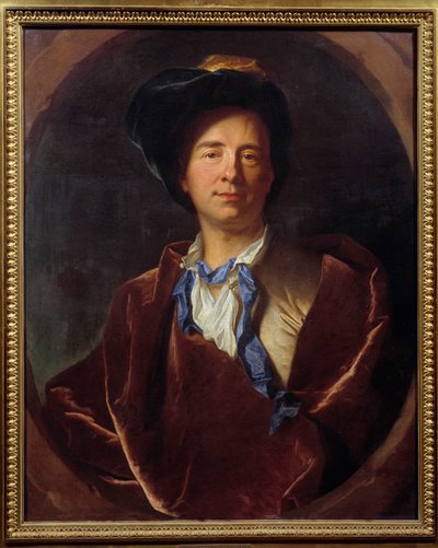Portrait de Bernard Le Bouyer (Le Bovier) de Fontenelle (1657-1757), écrivain français - Hyacinthe Francois Rigaud