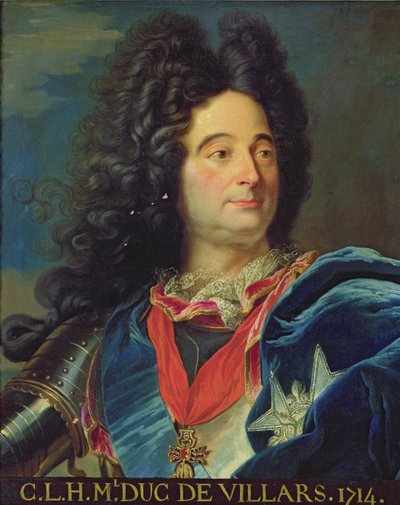 Portrait de Louis-Claude-Hector (1652-1734) Duc de Villars, 1714 - Hyacinthe Francois Rigaud