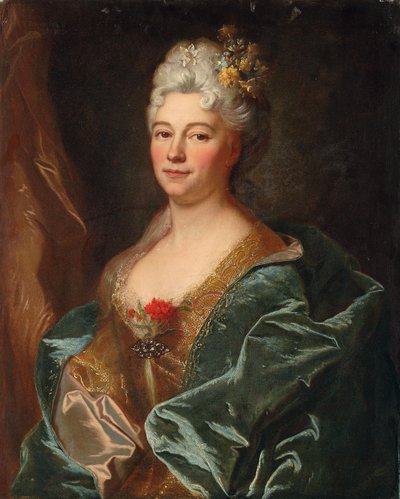 Portrait de la Marquise de la Mesangere, née Marguerite de Rambouillet - Hyacinthe Francois Rigaud