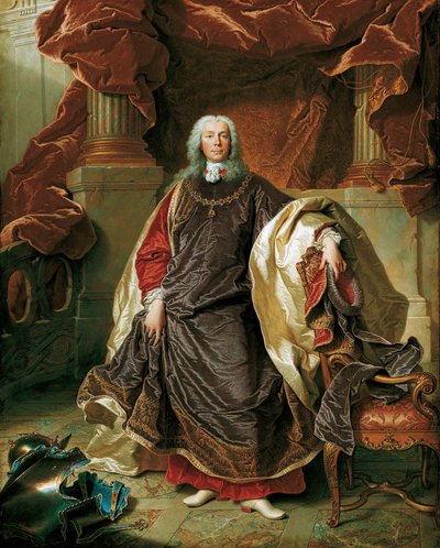 Portrait du Prince Joseph Wenzel I de Liechtenstein 1696-1772, 1740 - Hyacinthe François Honoré Rigaud