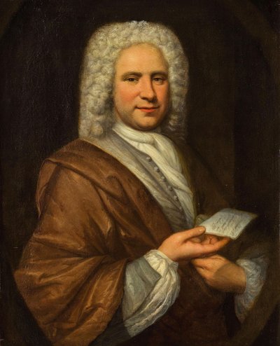 Portrait du compositeur et flûtiste Michel de la Barre - Hyacinthe François Honoré Rigaud Circle of