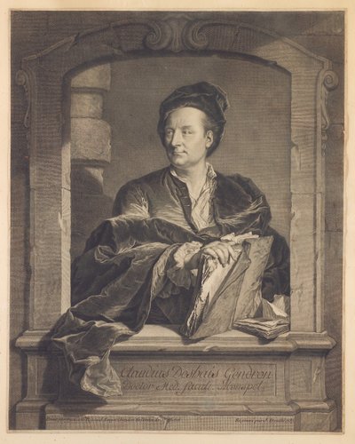 Docteur Claude Deshais Gendron, gravé par J. Daulle, vers 1737 - Hyacinthe Francois Rigaud