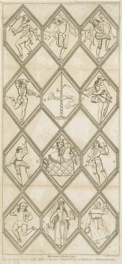 Fenêtre en verre de Betley - Danseurs de Morris - I Jones