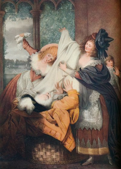 Les Joyeuses Commères de Windsor : Acte III, Scène III, XVIIIe siècle - I. P. Simon