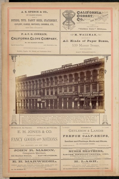 [Bâtiment sur Market Street, San Francisco] - I. W. Taber