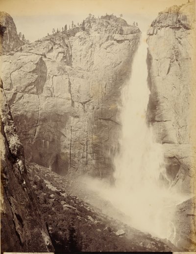 Upper Yosemite Falls, 1502 feet - (instantané) - I. W. Taber