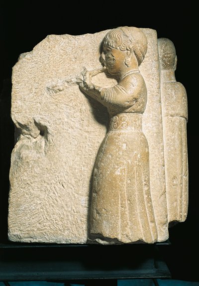 Espagne, Osuna (Urso), Bas-relief représentant un joueur d