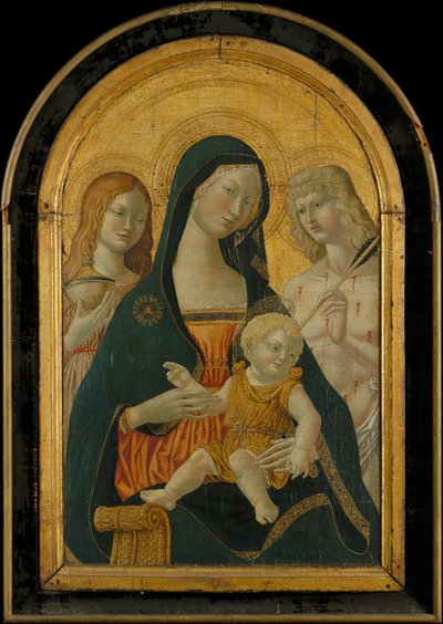 Madone et enfant avec les saints Marie-Madeleine et Sébastien, XIXe-début XXe siècle - Icilio Federico Joni