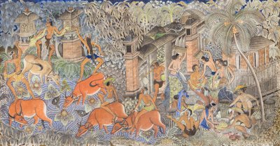 Passe-temps des vachers et des villageois - Ida Bagus Kembeng