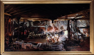 Forge avec marteau-pilon - Ignace Francois Bonhomme