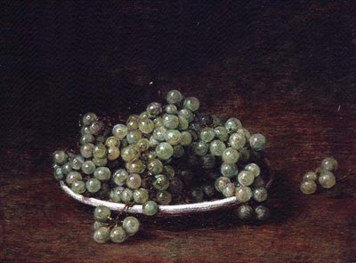 Nature morte de petites grappes de raisin - Ignace Henri Jean Fantin Latour