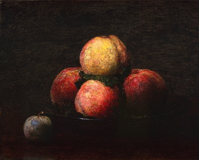 Nature morte de pêches et de prunes - Ignace Henri Jean Fantin Latour