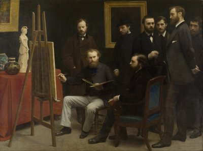 Un atelier aux Batignolles, 1870 - Ignace Henri Jean Fantin Latour