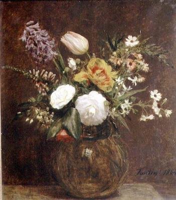 Fleurs - Ignace Henri Jean Fantin Latour