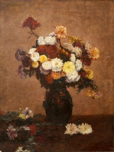 Fleurs dans un vase, 1872 - Ignace Henri Jean Fantin Latour