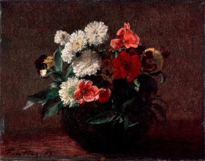 Fleurs dans un vase en terre cuite, 1883 - Ignace Henri Jean Fantin Latour