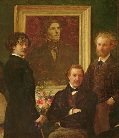 Hommage à Delacroix (détail) - Ignace Henri Jean Fantin Latour