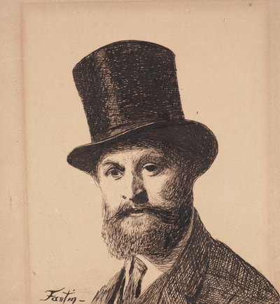Portrait de Manet, 1867 - Ignace Henri Jean Fantin Latour