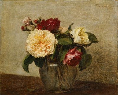 Roses rouges et jaunes, 1879 - Ignace Henri Jean Fantin Latour