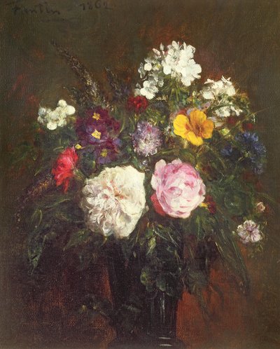 Roses et phlox - Ignace Henri Jean Fantin Latour