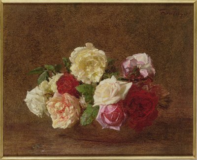 Roses dans un bol, 1884 - Ignace Henri Jean Fantin Latour