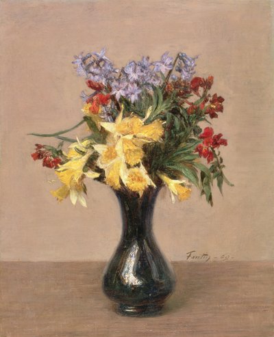 Fleurs de printemps, 1869 - Ignace Henri Jean Fantin Latour