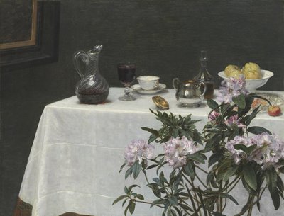 Nature morte : coin de table, 1873 - Ignace Henri Jean Fantin Latour