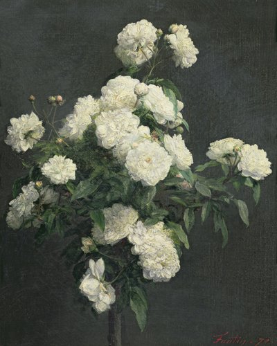 Nature morte de pivoines blanches, 1870 - Ignace Henri Jean Fantin Latour