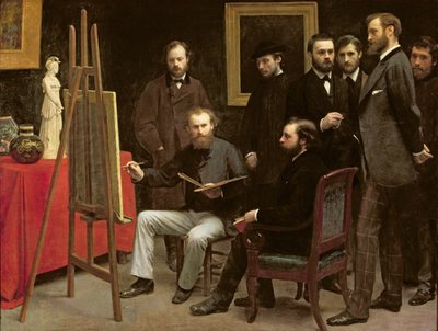 Atelier à Batignolles, 1870 - Ignace Henri Jean Fantin Latour