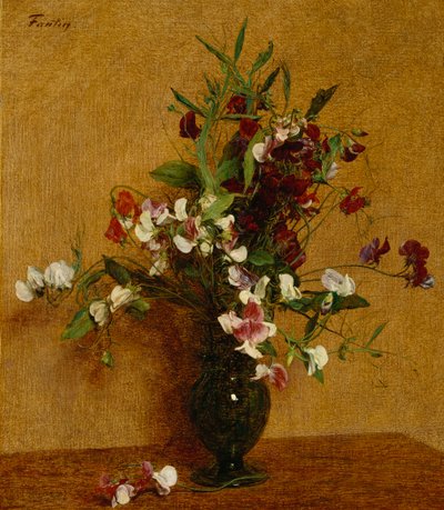 Pois de senteur, 1888 - Ignace Henri Jean Fantin Latour