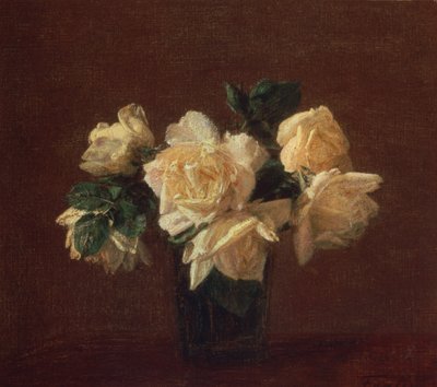 Roses jaunes - Ignace Henri Jean Fantin Latour