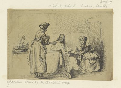 Christ chez Marie et Marthe - Ignace Joseph de Claussin (possibly)