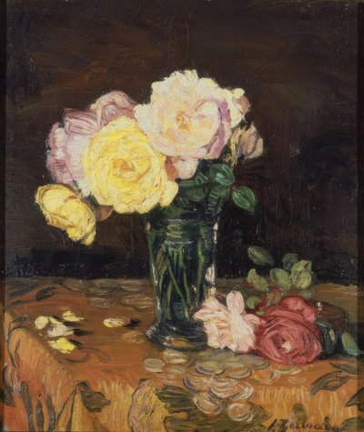 Vase avec des roses – 1931 - Ignacio Zuloaga y Zabaleta