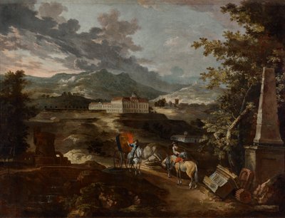 Paysage avec château de Stattenberg - Ignaz Flurer