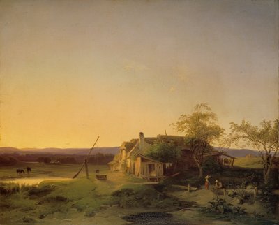 Paysage du soir - Ignaz Raffalt