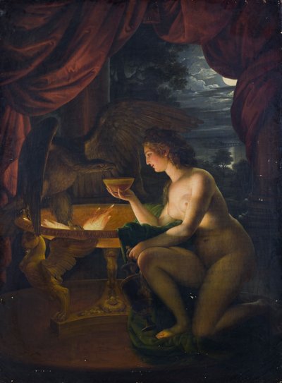 Hébé abreuvant l