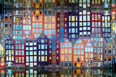 Maisons au bord du canal illuminées - Igor Shrayer