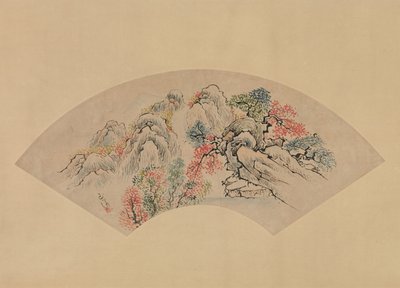 Paysage automnal - Ike no Gyokuran