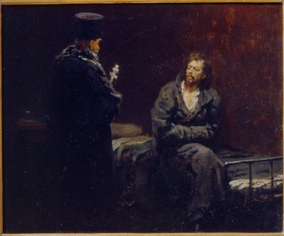 Avant la confession - Ilya Efimovich Repin