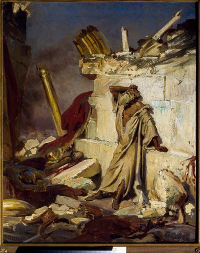 Jérémie pleurant la destruction de Jérusalem - Ilya Efimovich Repin