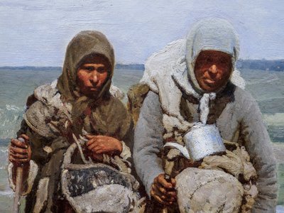Femmes pieuses en pèlerinage (détail) - Ilya Efimovich Repin