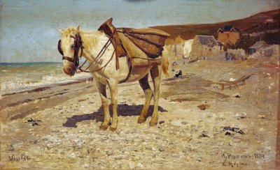 Cheval pour le transport de pierres à Veules - Ilya Efimovich Repin