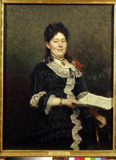 Portrait de la cantatrice soprano Alexandra Molas - Ilya Efimovich Repin