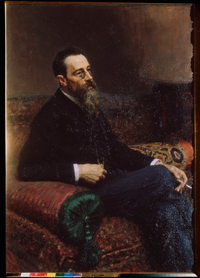 Portrait du compositeur Nicolas Rimski Korsakov - Ilya Efimovich Repin